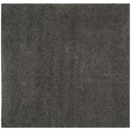 Safavieh 6 ft. 7 in. x 6 ft. 7 in. SGA-Athens Shag Square Machine Made Rug Dark Grey SGAS119C-7SQ